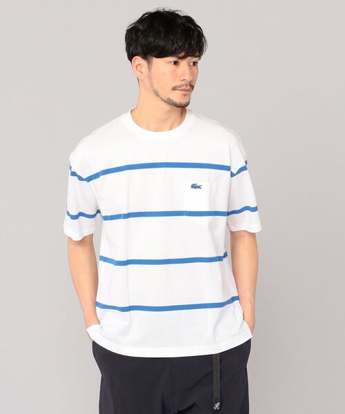 SHIPS別注　LACOSTE Tシャツ(青ワニ) RACOSTE×SHIPS別注 青ワニ Tシャツ ネイビー 4(L相当) - メルカリ