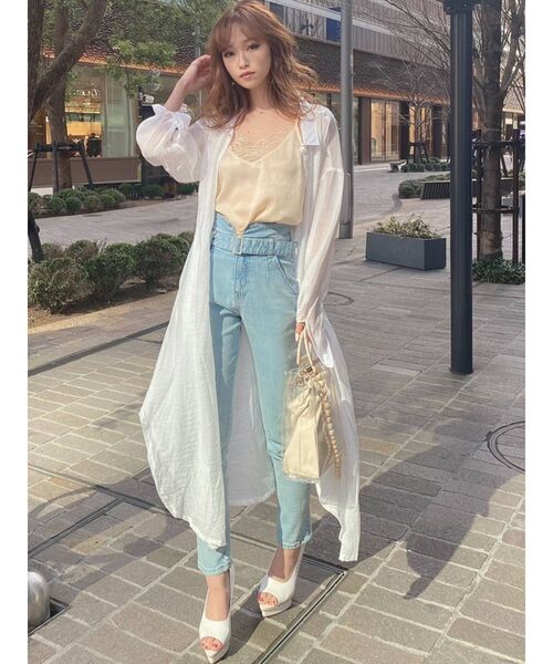 RESEXXY（リゼクシー）の「【IS】ベルト付デニムパンツ（デニムパンツ・レディース・インディゴブルー/ライトブルー・MEDIUM/SMALL/X-SMALL）」の15枚目の写真