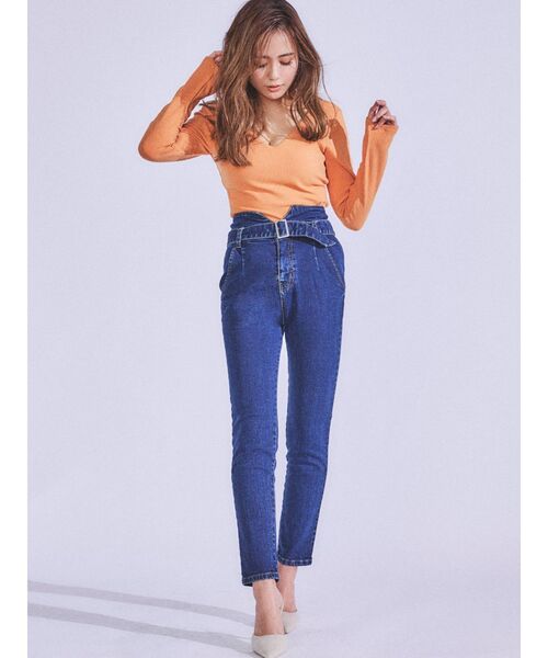 RESEXXY（リゼクシー）の「【IS】ベルト付デニムパンツ（デニムパンツ・レディース・インディゴブルー/ライトブルー・MEDIUM/SMALL/X-SMALL）」の20枚目の写真