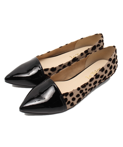 LE TALON（ルタロン）の「◇2CMハイショクポインテッド（バレエシューズ・レディース・グリーン/イエロー/キャメル/チャコールグレー・36.5/35.5/36/37/38/37.5）」の13枚目の写真