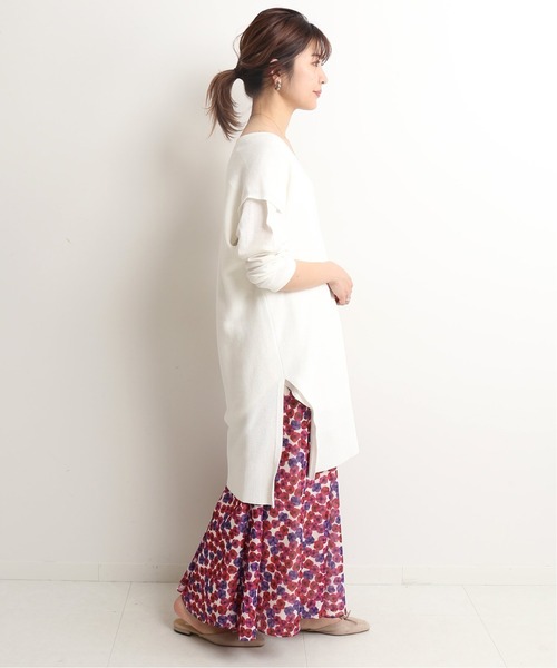 SLOBE IENA イエナ♡未使用に近い　14G畦ロングニットベスト SLOBE IENA（スローブイエナ）の「14G畦ロングニットベスト