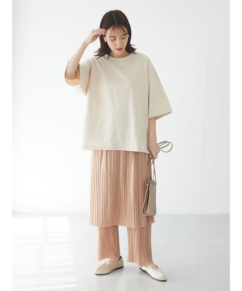 RAY CASSIN FAVORI（レイカズンフェバリ）の「・RAY CASSIN プリーツスカートレイヤードパンツ＊（その他パンツ・レディース・ブラック/カーキ/アイボリー/ピンクベージュ・FREE）」の17枚目の写真