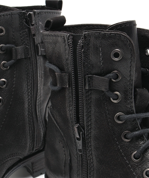 ROSE BUD（ローズバッド）の「(DEI COLLI)#2386/2300 TEXAS/NABUK LACE UP SHORT BOOTS（ブーツ・レディース・ブラック・38/39/37/36）」の3枚目の写真