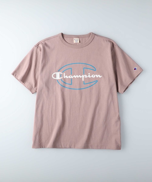 Champion(チャンピオン)の「【Champion】ダブルロゴプリントTシャツ(Tシャツ/カットソー・メンズ・ブラック/オリーブ/ホワイト/ターコイズブルー/ピンク/ベージュ・M/XL/L)」の17枚目の写真