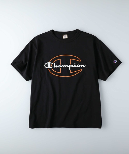 セール】【Champion】ダブルロゴプリントTシャツ（Tシャツ