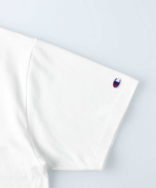 Champion(チャンピオン)の「【Champion】ダブルロゴプリントTシャツ(Tシャツ/カットソー・メンズ・ブラック/オリーブ/ホワイト/ターコイズブルー/ピンク/ベージュ・M/XL/L)」の10枚目の写真