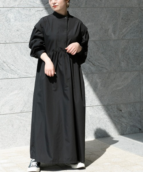 Ambre Neige（アンブルネージュ）の「バンドカラーワンピース／【WEB/EC限定商品】（ワンピース・レディース・オフホワイト/ブラック・FREE）」の12枚目の写真