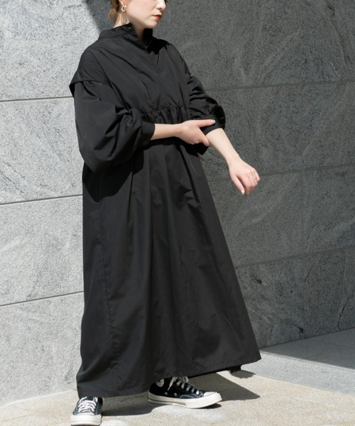 Ambre Neige（アンブルネージュ）の「バンドカラーワンピース／【WEB/EC限定商品】（ワンピース・レディース・オフホワイト/ブラック・FREE）」の20枚目の写真