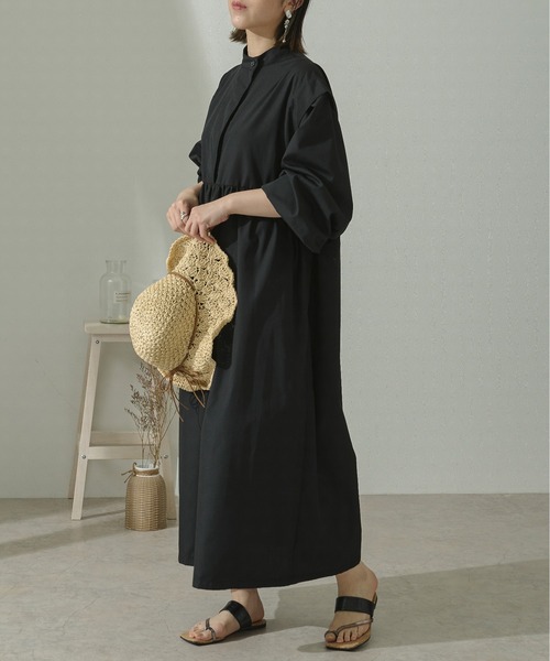 Ambre Neige（アンブルネージュ）の「バンドカラーワンピース／【WEB/EC限定商品】（ワンピース・レディース・オフホワイト/ブラック・FREE）」の19枚目の写真