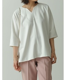 Re:EDIT | ポンチドルマンスリーブトップス(Tシャツ/カットソー)