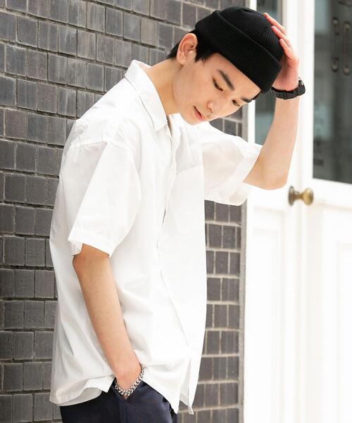 coen(コーエン)の「ポプリンオーバーダイオープンカラーシャツ(シャツ/ブラウス・メンズ・ライトグレー/ホワイト/オリーブ/コバルトブルー・X-LARGE/LARGE/SMALL/MEDIUM)」の8枚目の写真