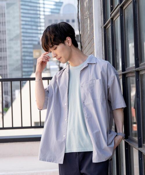 coen(コーエン)の「ポプリンオーバーダイオープンカラーシャツ(シャツ/ブラウス・メンズ・ライトグレー/ホワイト/オリーブ/コバルトブルー・X-LARGE/LARGE/SMALL/MEDIUM)」の18枚目の写真