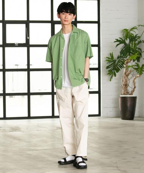 coen(コーエン)の「ポプリンオーバーダイオープンカラーシャツ(シャツ/ブラウス・メンズ・ライトグレー/ホワイト/オリーブ/コバルトブルー・X-LARGE/LARGE/SMALL/MEDIUM)」の19枚目の写真