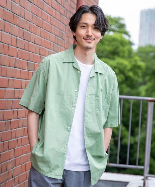 coen(コーエン)の「ポプリンオーバーダイオープンカラーシャツ(シャツ/ブラウス・メンズ・ライトグレー/ホワイト/オリーブ/コバルトブルー・X-LARGE/LARGE/SMALL/MEDIUM)」の16枚目の写真