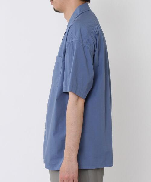 coen（コーエン）の「ポプリンオーバーダイオープンカラーシャツ（シャツ/ブラウス・メンズ・コバルトブルー/オリーブ/ホワイト/ライトグレー・X-LARGE/MEDIUM/LARGE/SMALL）」の13枚目の写真