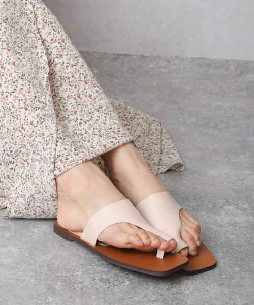 ap retro（アプレトロ）の「デザインサンダル【ZOZO限定アイテム】（サンダル・レディース・ホワイト系その他/ブラック系その他・MEDIUM/LARGE）」の4枚目の写真