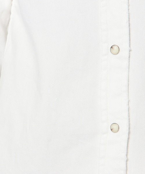 Another Edition（アナザーエディション）の「ウエスタンデニムシャツ/■AE WESTERN DNM SHT◆（シャツ/ブラウス・レディース・ホワイト/コバルトブルー・フリー）」の9枚目の写真