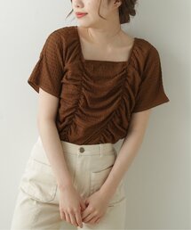 RAY CASSIN | 前後2wayシャーリングブラウス(シャツ/ブラウス)