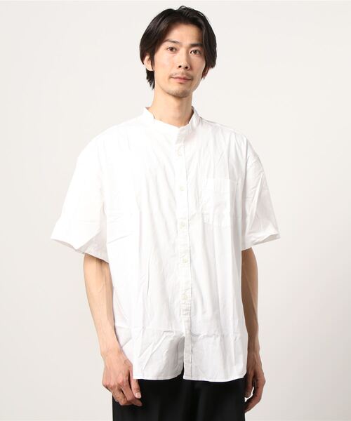 GAP（ギャップ）の「オーバーサイズフロントボタンシャツ（シャツ/ブラウス・メンズ・ホワイト/ネイビー/ホワイト系その他/ベージュ・S/M/L/XS/XL）」の9枚目の写真