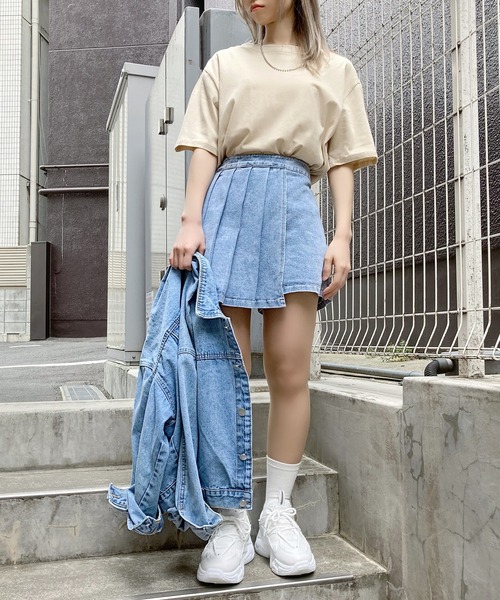 Figments（フィグメンツ）の「デザインプリーツスカパン（スカート・レディース・ブルー系その他・SMALL/MEDIUM）」の6枚目の写真