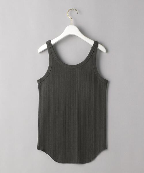 BEAUTY&YOUTH UNITED ARROWS（ビューティーアンドユースユナイテッドアローズ）の「【別注】＜Healthknit＞タンクトップ ◆（Tシャツ/カットソー・レディース・オリーブ/ダークグレー/ナチュラル・FREE）」の4枚目の写真
