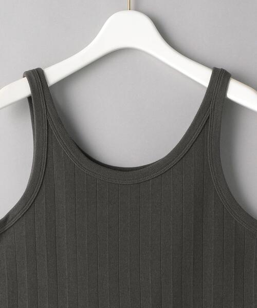 BEAUTY&YOUTH UNITED ARROWS（ビューティーアンドユースユナイテッドアローズ）の「【別注】＜Healthknit＞タンクトップ ◆（Tシャツ/カットソー・レディース・オリーブ/ダークグレー/ナチュラル・FREE）」の5枚目の写真