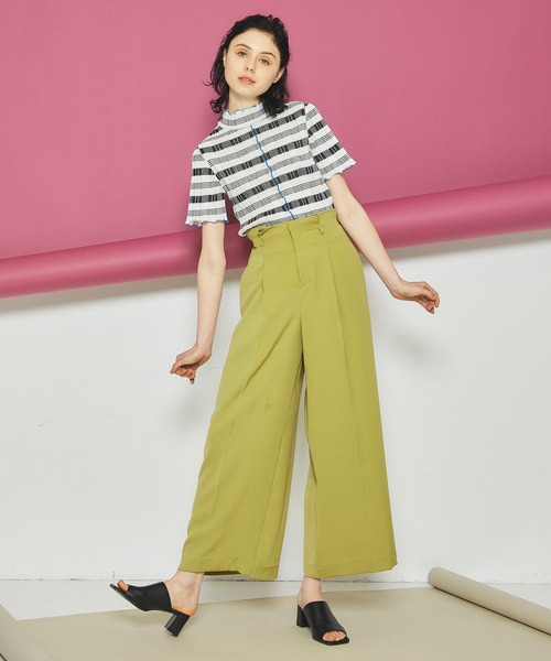 INella（イネラ）の「【INella(イネラ)】マルチチェックニットトップス（Tシャツ/カットソー・レディース・ホワイト/オレンジ/ブルー・FREE）」の21枚目の写真