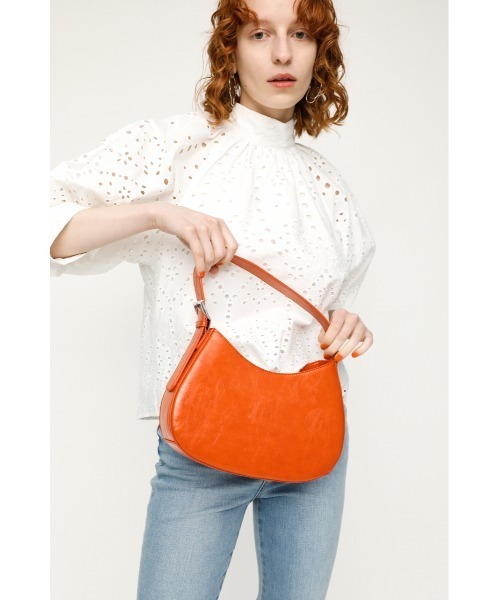 SLY（スライ）の「OVAL HAND BAG/オーバルハンドバッグ（ハンドバッグ・レディース・ブラウン/ブラック/オレンジ・FREE）」の10枚目の写真