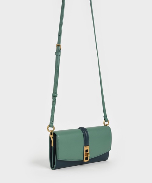 Coiled トップハンドルウォレット Charles Handle コイルド Keith チャールズ Top Wallet 財布 Charles キース のファッション