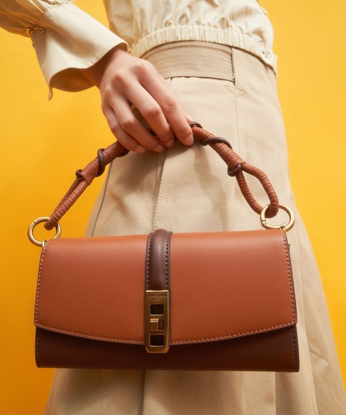 Coiled トップハンドルウォレット Charles Handle コイルド Keith チャールズ Top Wallet 財布 Charles キース のファッション