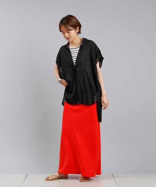 DouDou(ドゥドゥ)の「バックデザインフレンチシャツ(シャツ/ブラウス・レディース・ブラック/オフホワイト/パープル・FREE)」の13枚目の写真