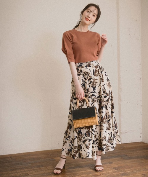 Andemiu（アンデミュウ）の「ソデタックニット954791（ニット/セーター・レディース・オフホワイト/モカ/ブラック/カーキ・FREE）」の14枚目の写真