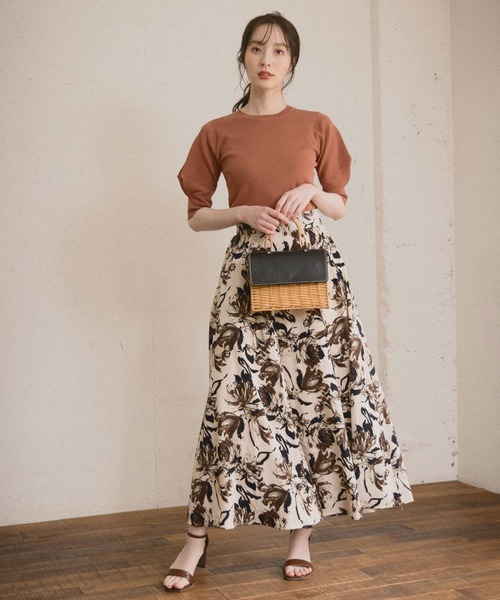 Andemiu（アンデミュウ）の「ソデタックニット954791（ニット/セーター・レディース・オフホワイト/モカ/ブラック/カーキ・FREE）」の11枚目の写真