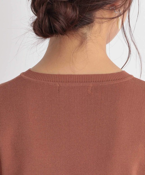 Andemiu（アンデミュウ）の「ソデタックニット954791（ニット/セーター・レディース・オフホワイト/モカ/ブラック/カーキ・FREE）」の10枚目の写真