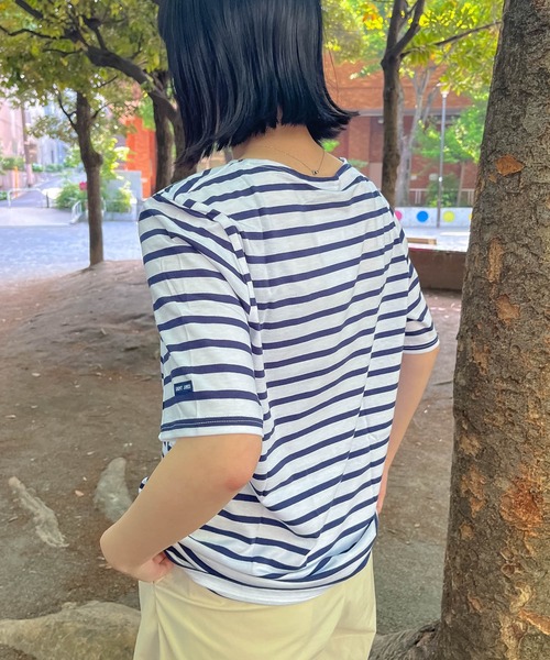 SAINT JAMES - Saint James(セントジェームス) 9863 levant moderne レヴェンドモダン 半袖Ｔシャツ Neige Denim SAINT JAMES セントジェームス Tシャツ メンズ レディース