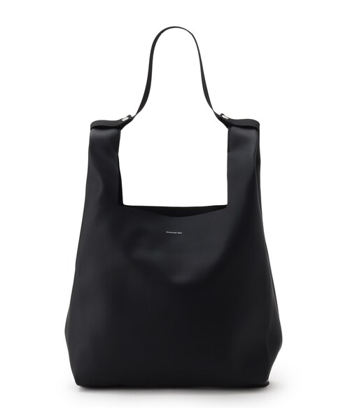 BASECONTROL（ベースコントロール）の「◆レザー/スエードタッチ ワンマイル マルシェバッグ Mサイズ（ショルダーバッグ・メンズ・ブラック/ライトブルー/ベージュ/ダークグレー・99）」の2枚目の写真