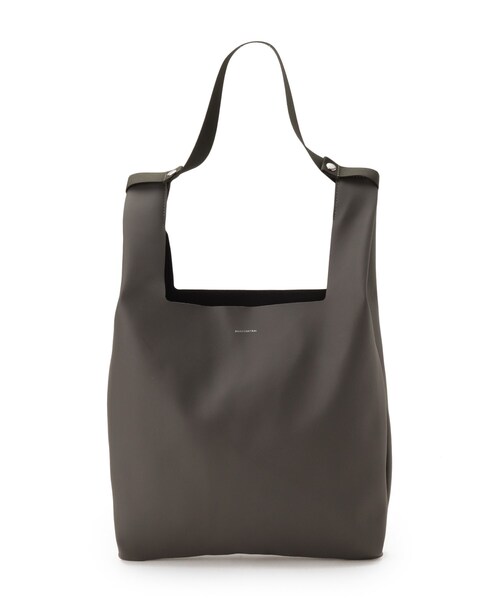 BASECONTROL（ベースコントロール）の「◆レザー/スエードタッチ ワンマイル マルシェバッグ Mサイズ（ショルダーバッグ・メンズ・ブラック/ライトブルー/ベージュ/ダークグレー・99）」の5枚目の写真