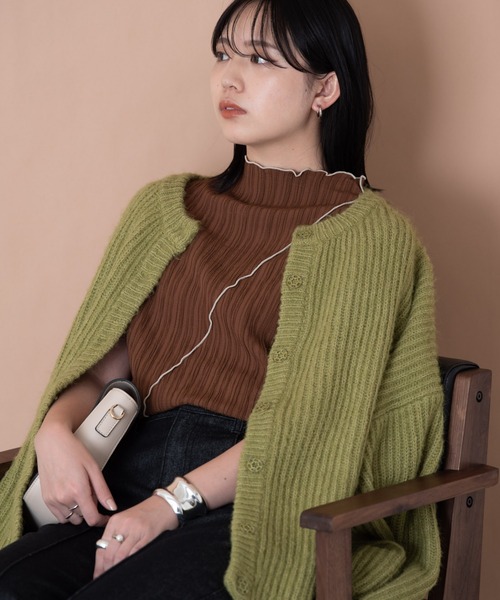 Aunt Marie's（アントマリーズ）の「楊柳メロウフレンチスリーブトップス（シャツ/ブラウス・レディース・ブラック/ベージュ/ブラウン/アイボリー・FREE）」の9枚目の写真