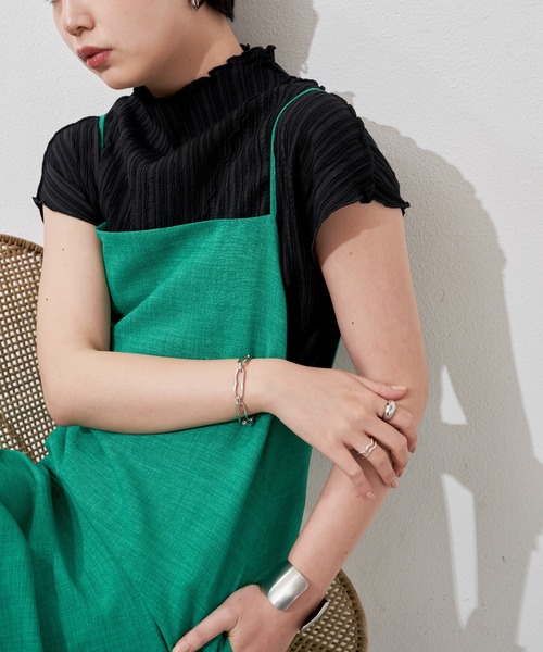 Aunt Marie's（アントマリーズ）の「楊柳メロウフレンチスリーブトップス（シャツ/ブラウス・レディース・ブラック/ベージュ/ブラウン/アイボリー・FREE）」の19枚目の写真