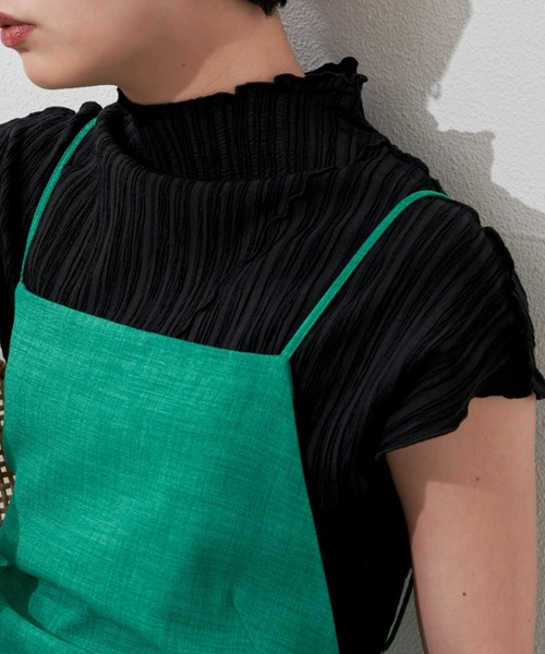 Aunt Marie's（アントマリーズ）の「楊柳メロウフレンチスリーブトップス（シャツ/ブラウス・レディース・ブラック/ベージュ/ブラウン/アイボリー・FREE）」の15枚目の写真