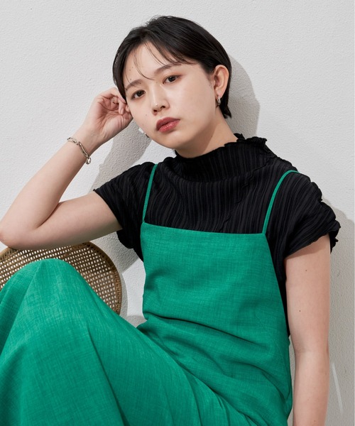 Aunt Marie's（アントマリーズ）の「楊柳メロウフレンチスリーブトップス（シャツ/ブラウス・レディース・ブラック/ベージュ/ブラウン/アイボリー・FREE）」の8枚目の写真