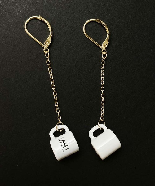 I am I in fact...（アイアムアイインファクト）の「SMALL MUSTACHE ホットコーヒー 　ピアス/イヤリング（ピアス（両耳用）・レディース・その他1/その他・FREE）」の5枚目の写真