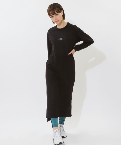 New Balance ブラック 中綿ワンピース レディース 【NEW BALANCE】 ニューバランス WKAIRCK1(D