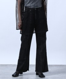 HARE | ブリーチフレアデニムパンツ(HARE)(デニムパンツ)