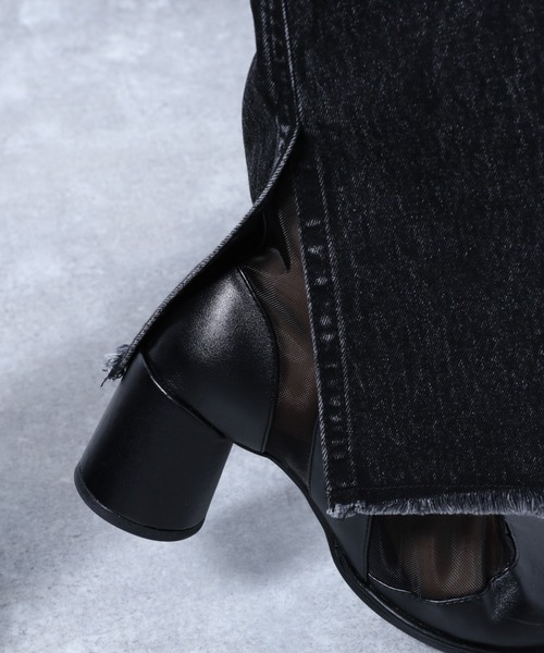 HARE（ハレ）の「ブリーチフレアデニムパンツ(HARE)（デニムパンツ・レディース・ブラック/レッド・S/M）」の10枚目の写真