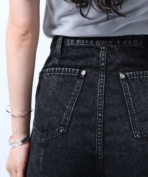 HARE（ハレ）の「ブリーチフレアデニムパンツ(HARE)（デニムパンツ・レディース・ブラック/レッド・S/M）」の11枚目の写真