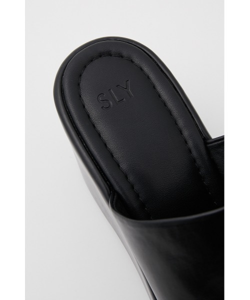 SLY（スライ）の「PLATFORM SQUARE SANDAL プラットフォームスクエア サンダル（サンダル・レディース・ブラック/ライトベージュ/ブラウン・LARGE/MEDIUM/SMALL）」の9枚目の写真