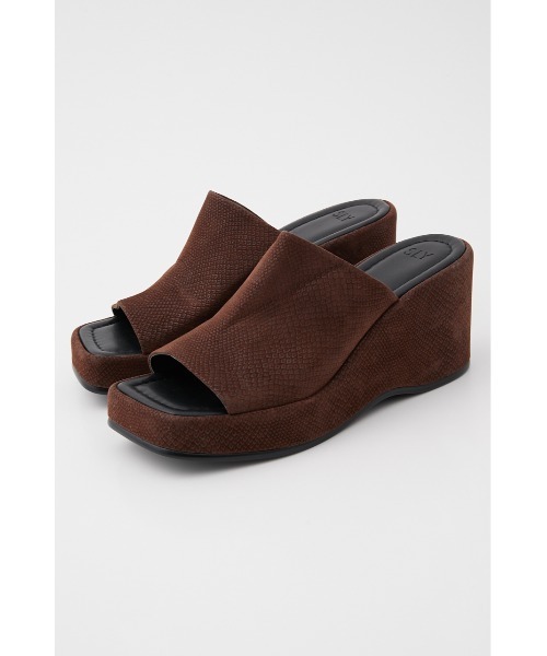 SLY（スライ）の「PLATFORM SQUARE SANDAL プラットフォームスクエア サンダル（サンダル・レディース・ブラック/ライトベージュ/ブラウン・LARGE/MEDIUM/SMALL）」の11枚目の写真