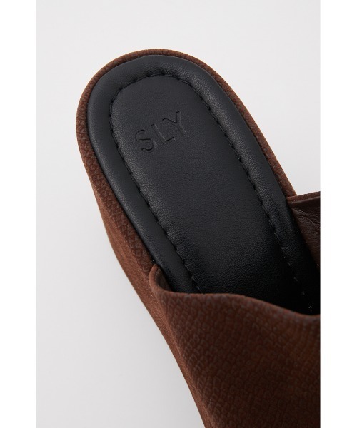 SLY（スライ）の「PLATFORM SQUARE SANDAL プラットフォームスクエア サンダル（サンダル・レディース・ブラック/ライトベージュ/ブラウン・LARGE/MEDIUM/SMALL）」の16枚目の写真