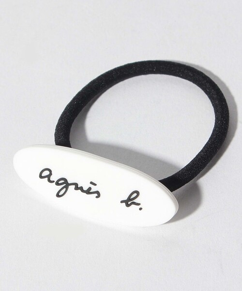 agnes b.(アニエスベー)の「キッズ ロゴ ヘアゴム(ヘアゴム・キッズ・ホワイト系その他・UNI)」の1枚目の写真